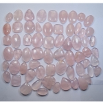 Pink rose quartz pendant earrings set